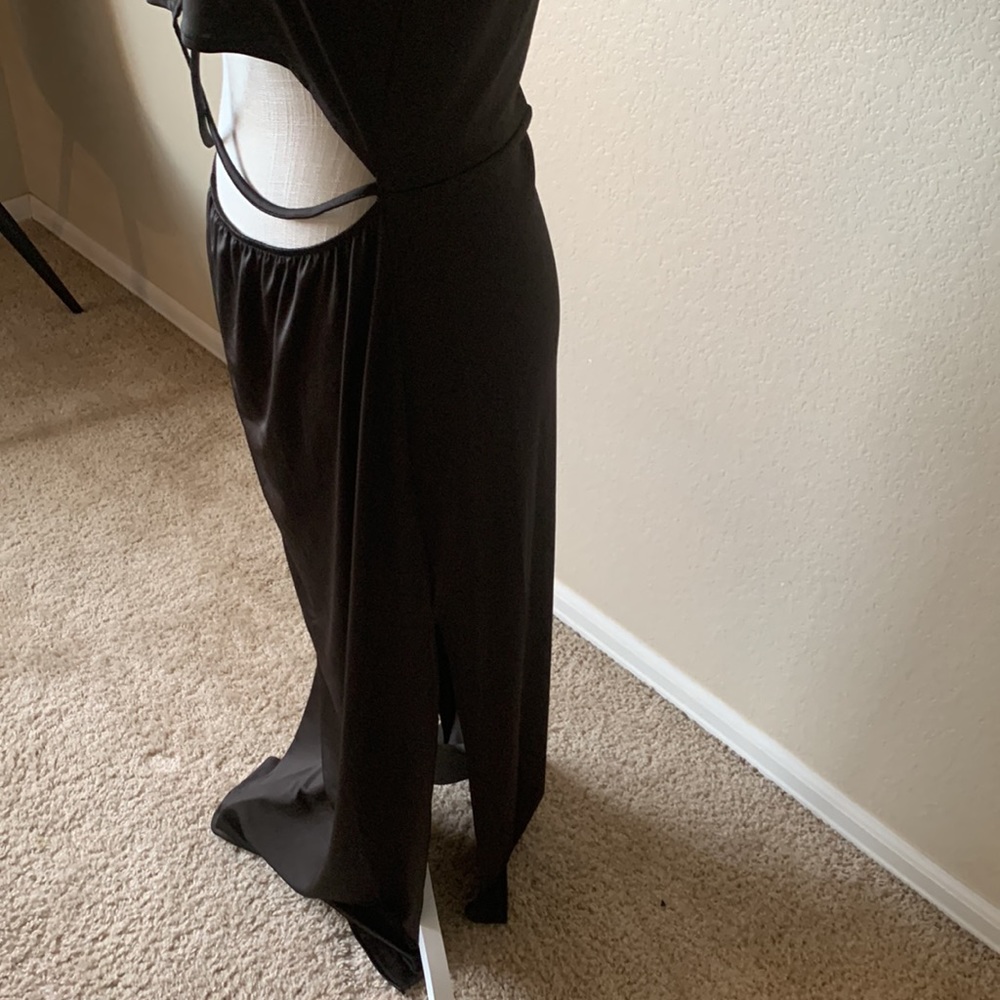 Cute and Sexy black Maxi with high slits. NWT, - Picture 6 of 12